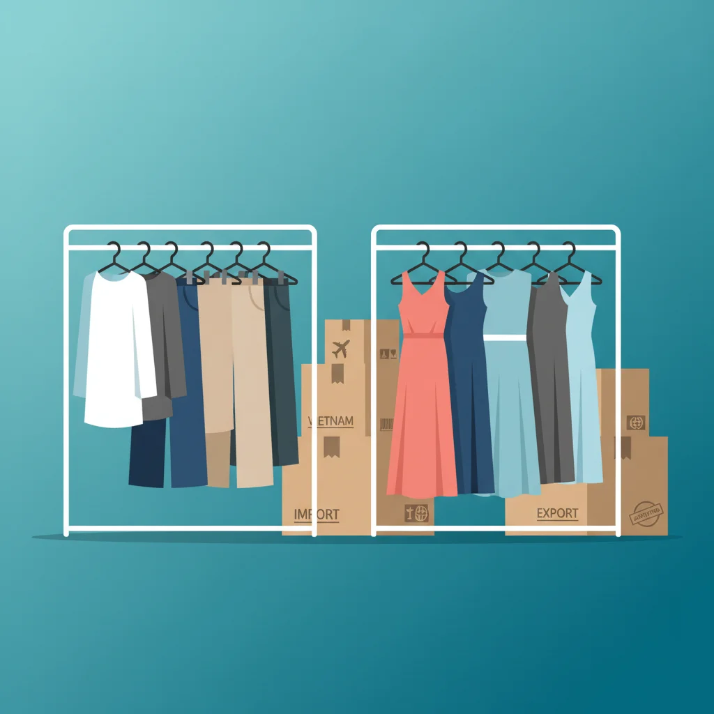 Mã HS code quần áo may sẵn - Phân loại theo loại vải và xuất xứ